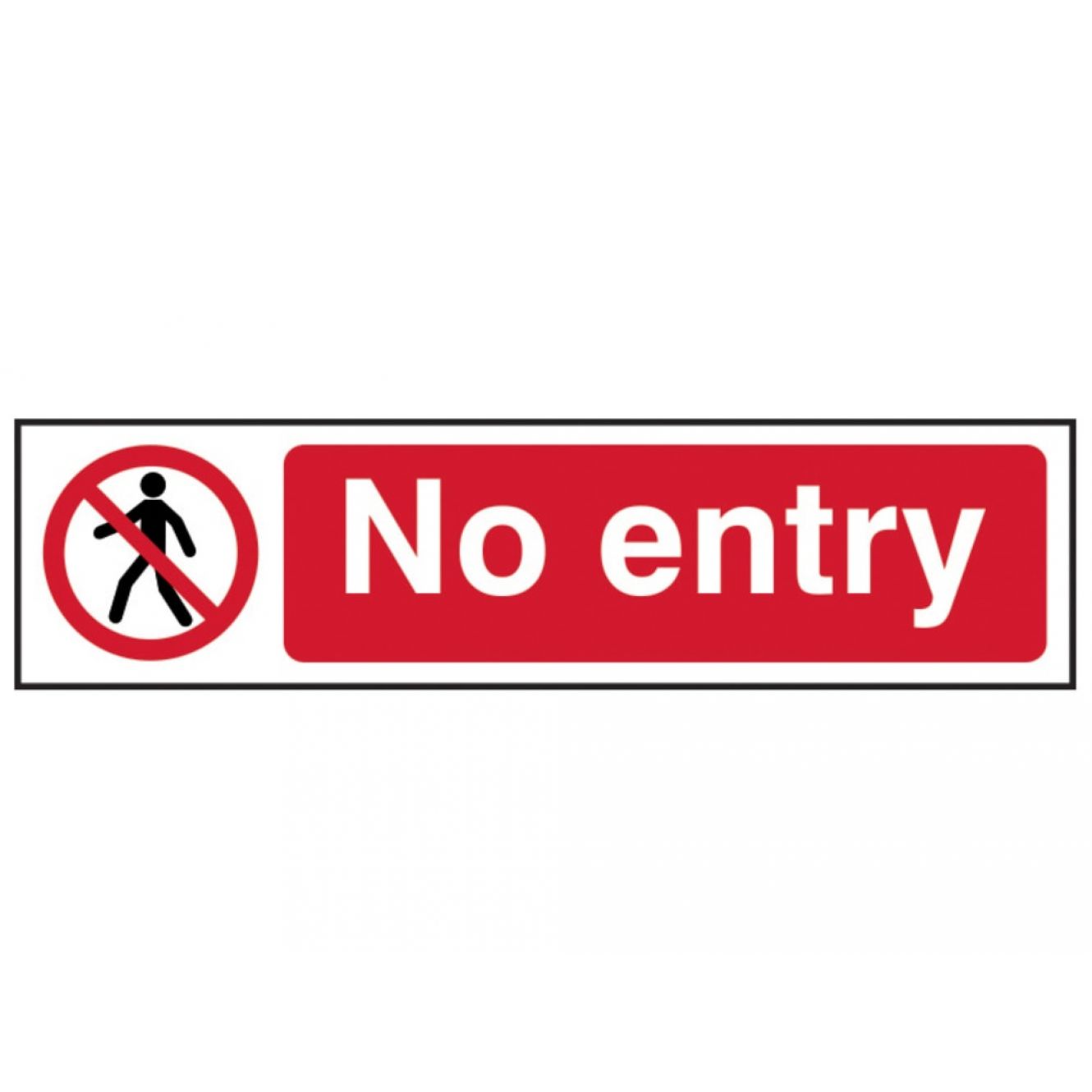 No Entry - PVC 200 x 50mm SCA5052