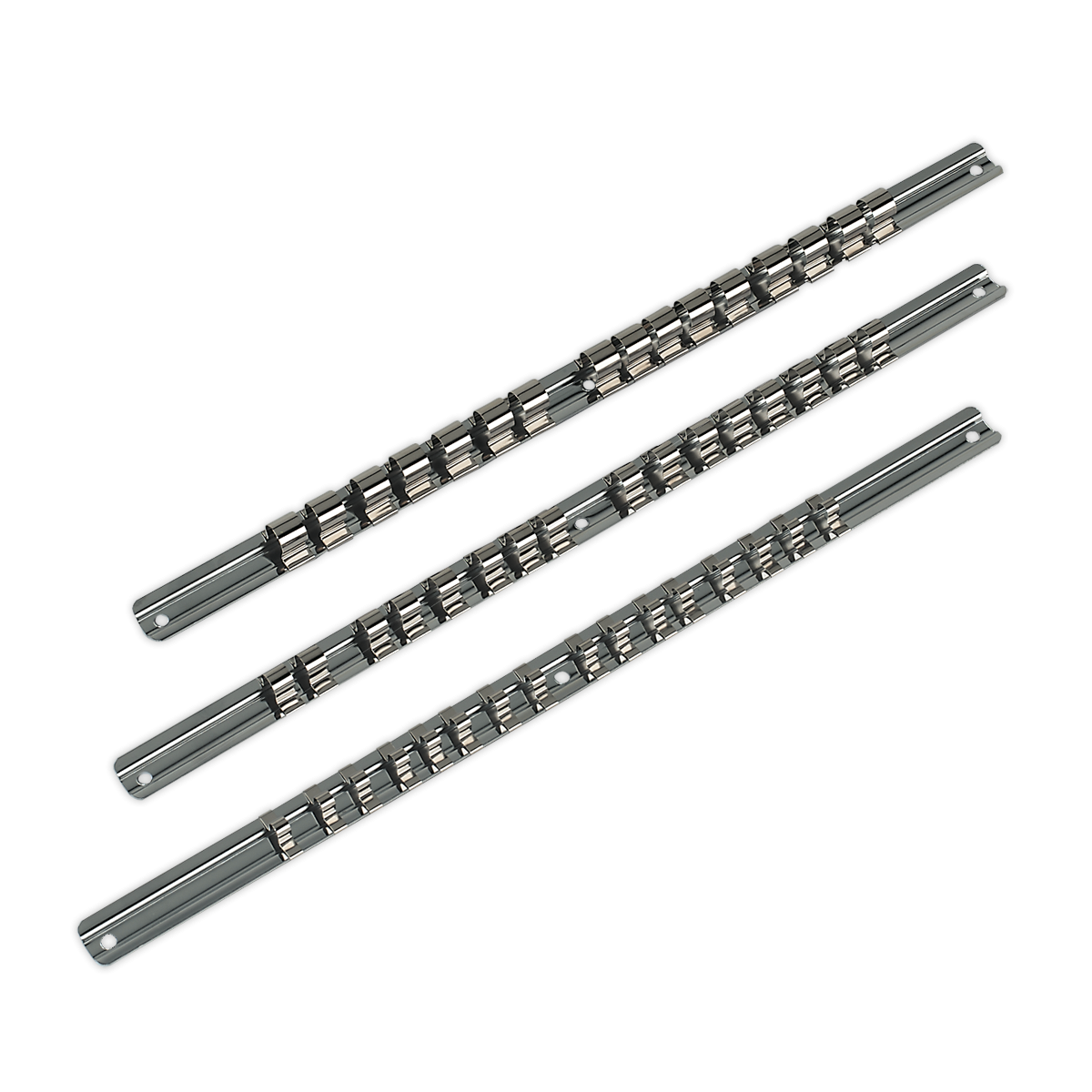 Socket Retaining Rail Set 3pc 1/4", 3/8" & 1/2"Sq Drive AK270