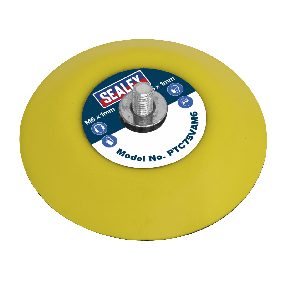 Hook-and-Loop Backing Pad Ø71mm M6 x 1mm PTC75VAM6