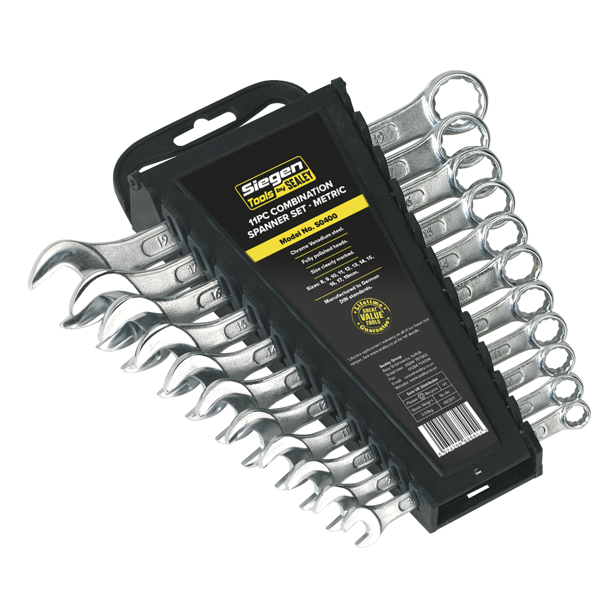 Combination Spanner Set 11pc Metric S0400