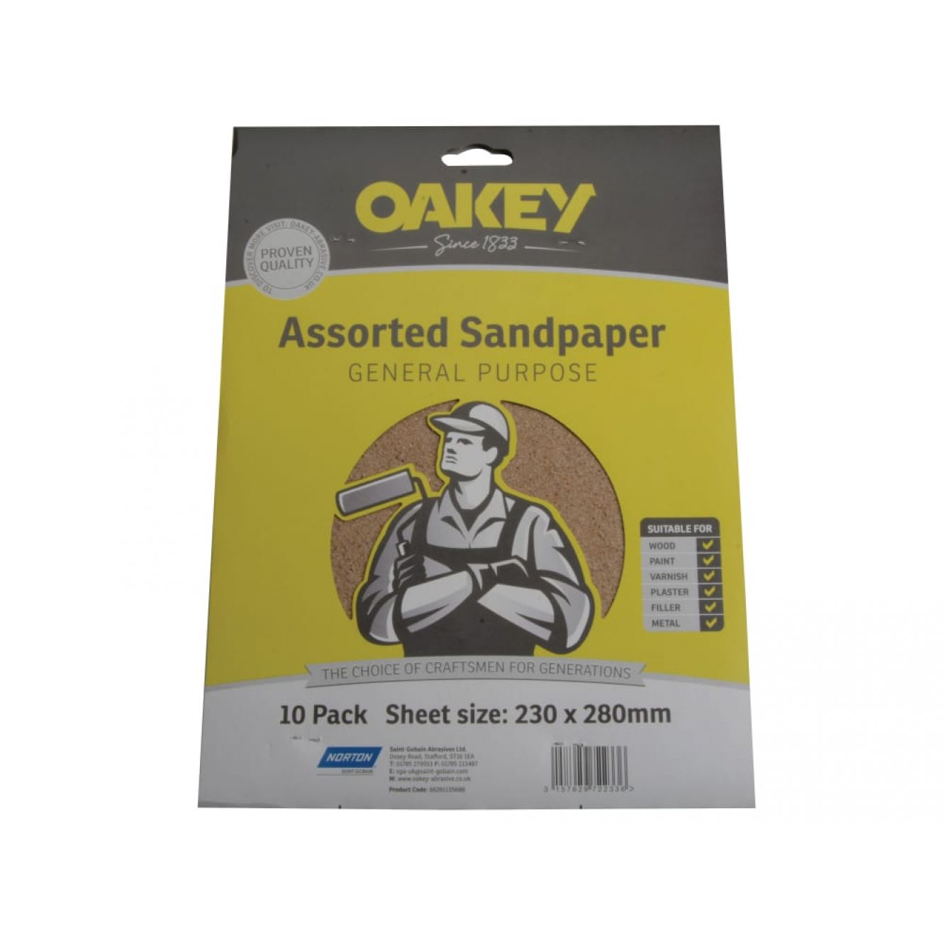 General-Purpose Sandpaper 230 x 280mm