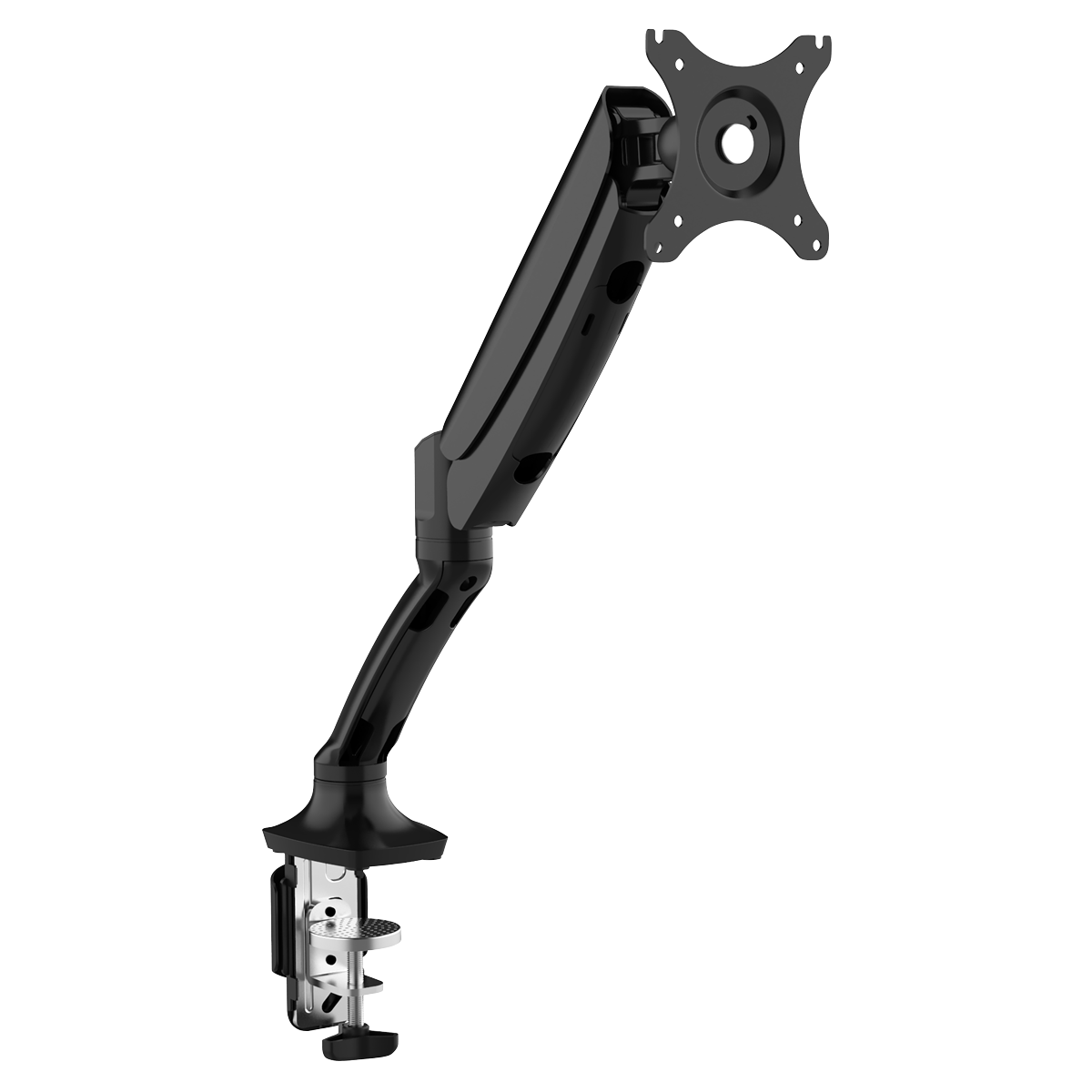 Dellonda Single Monitor Mount Arm, 9kg Load Capacity, 10-27" Screens - Black DH24