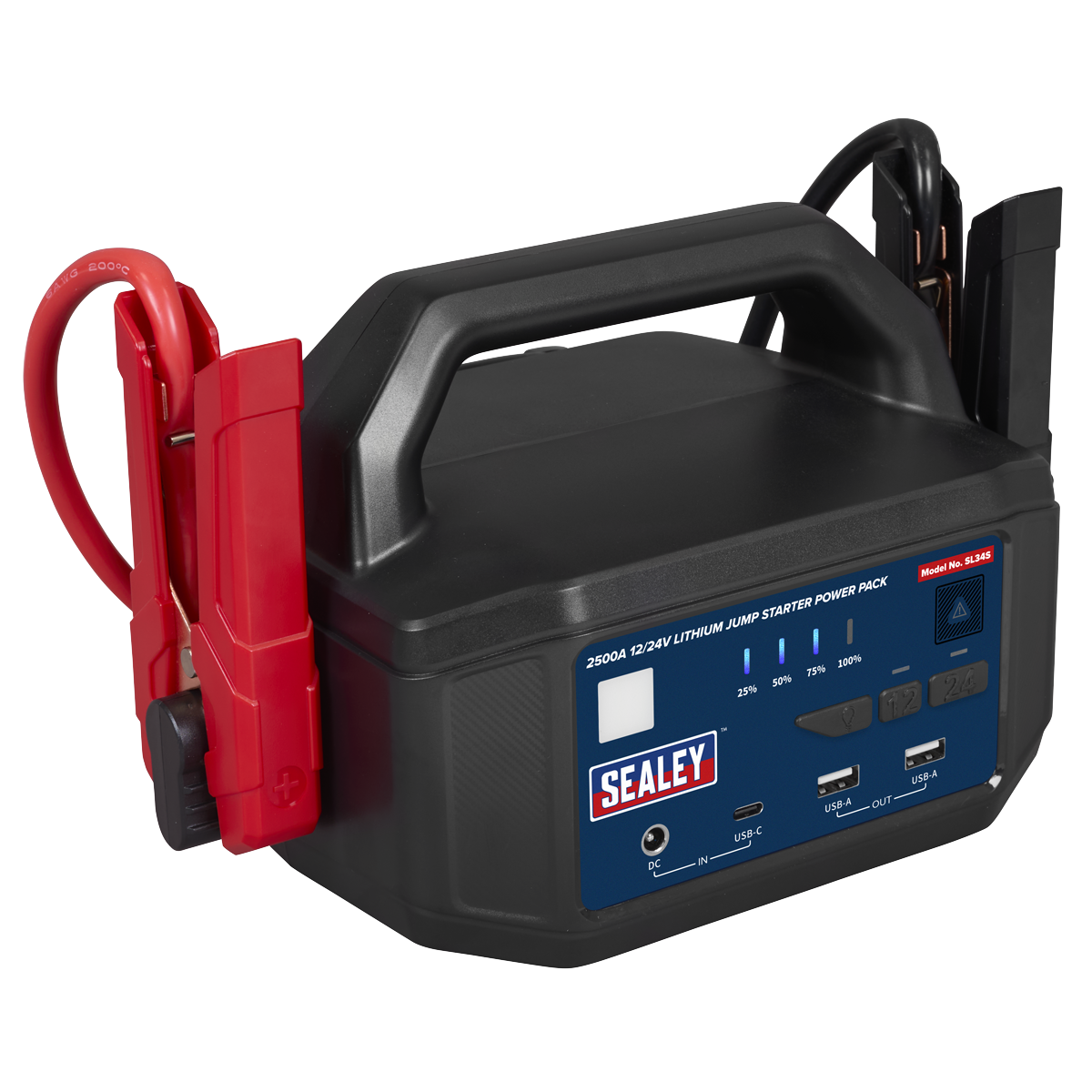 2500A 12/24V Lithium Jump Starter Power Pack SL34S
