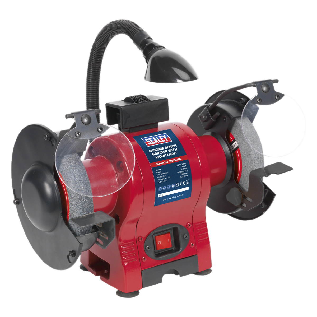 Bench Grinder Ø150mm with Worklight 250W/230V BG150WL