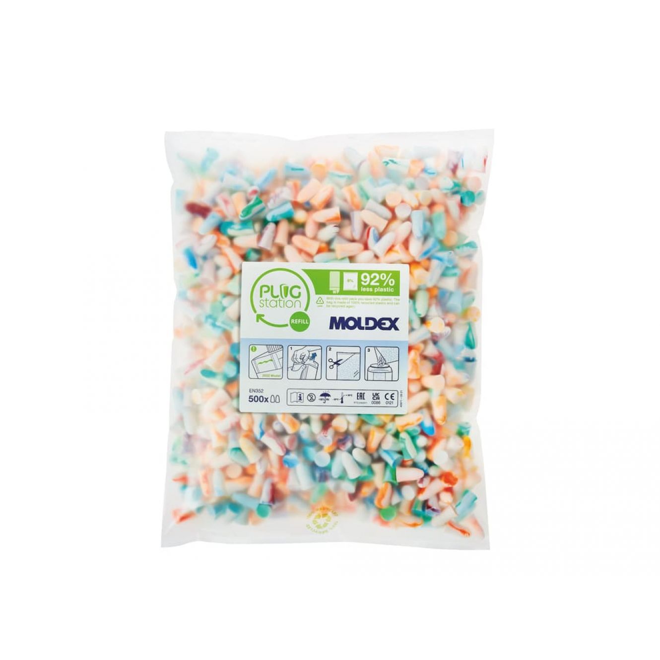 Spark Plugs® PlugStation 500 Refill SNR 35 dB (500 Pairs) MOL786001