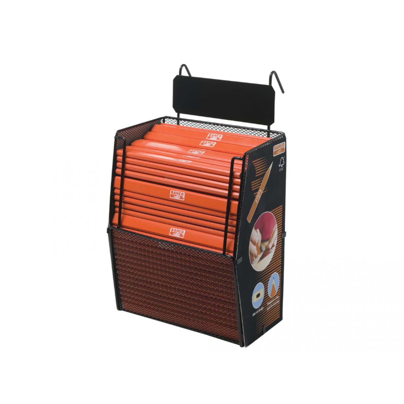 Carpenter's Pencil Display with 200 Pencils BAHPENDISP