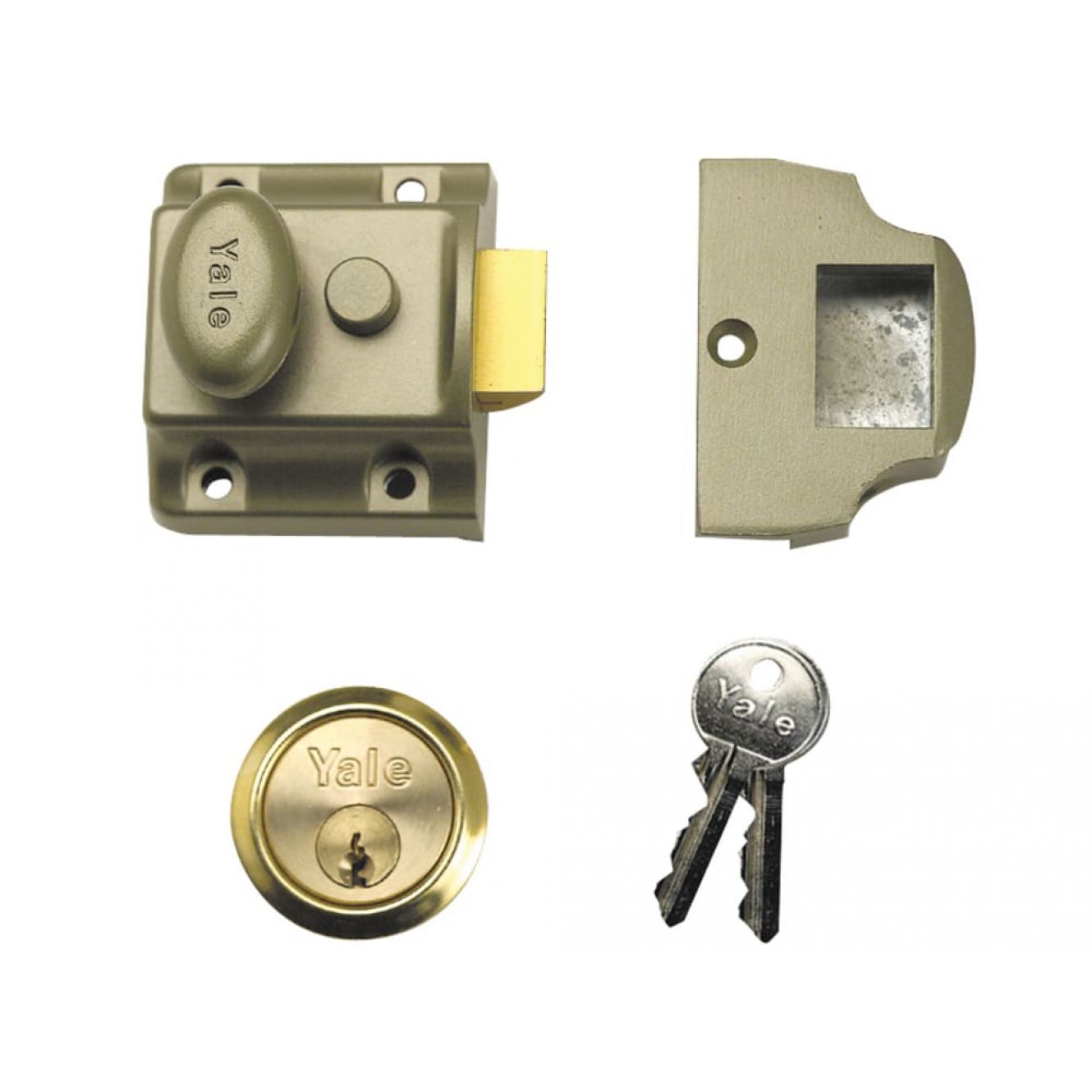 706 Traditional Nightlatch 40mm Backset ENB Finish Box YAL706PB