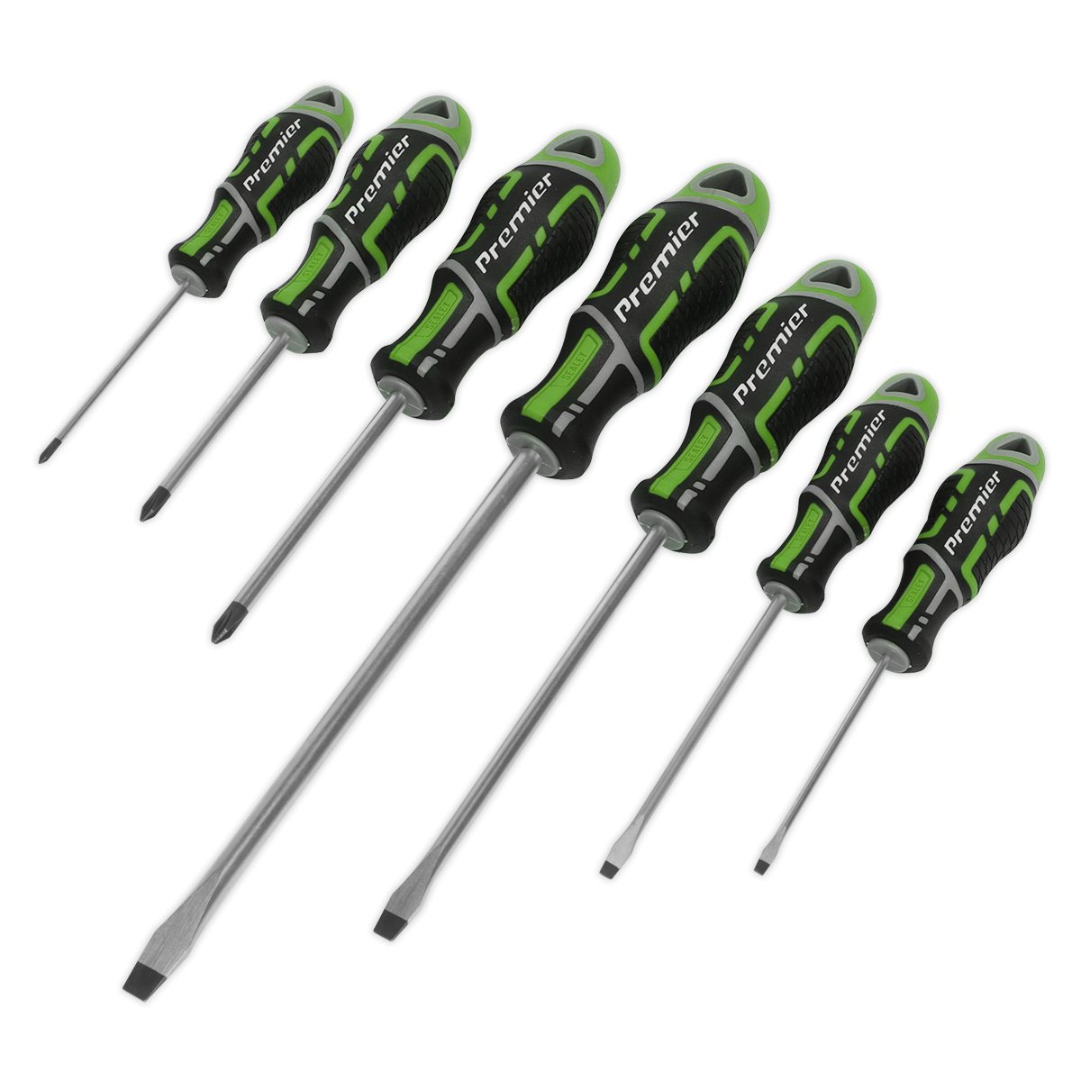 Screwdriver Set 7pc GripMAX® - Hi-Vis Green AK4321HV