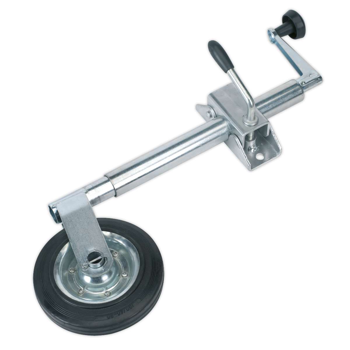 Jockey Wheel & Clamp Ø35mm - Ø150mm Solid Wheel TB371