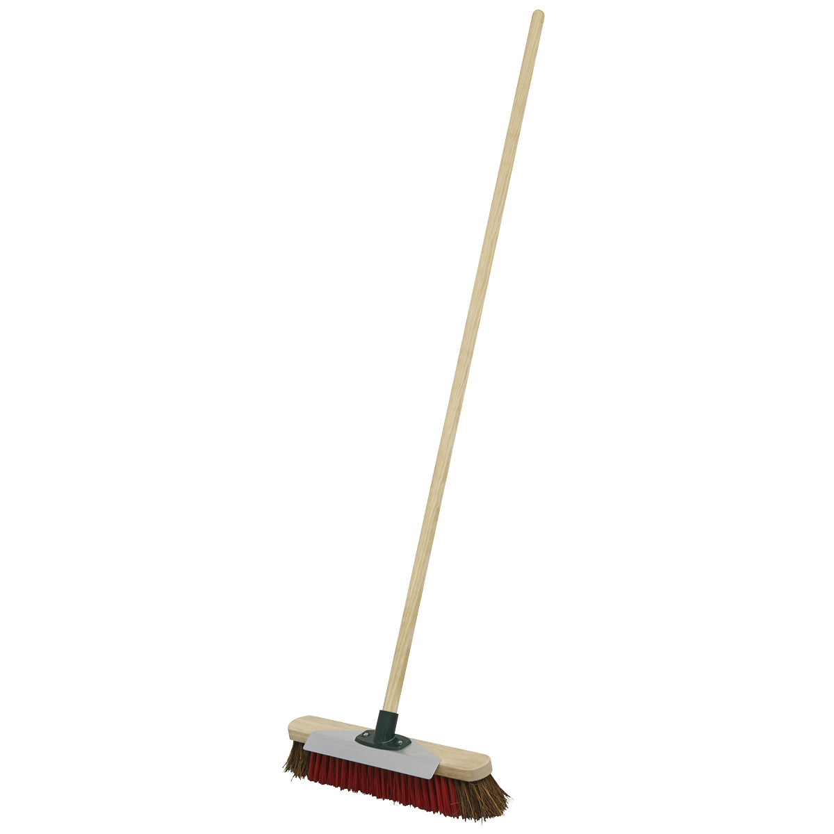 Heavy-Duty Stiff/Hard Bristle Broom with Scraper 16"(405mm) BM16SC
