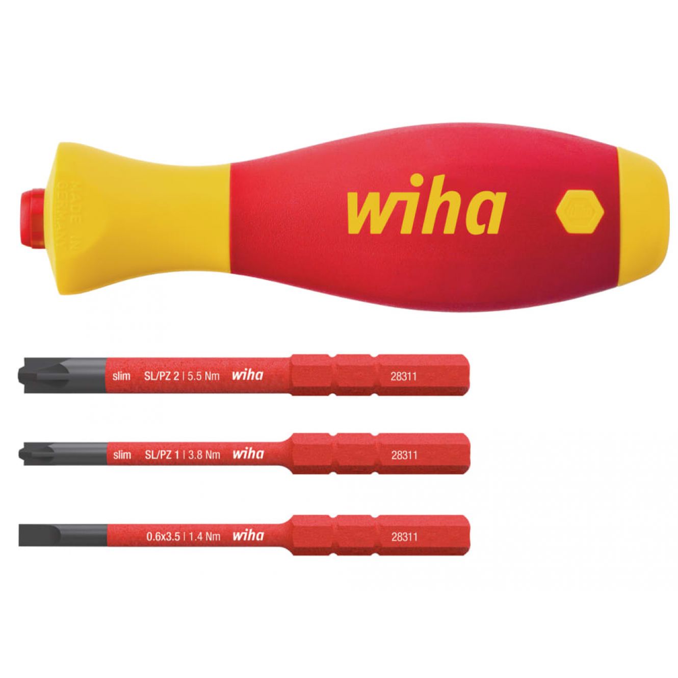SoftFinish® electric slimVario Screwdriver Set, 4 Piece WHA43449