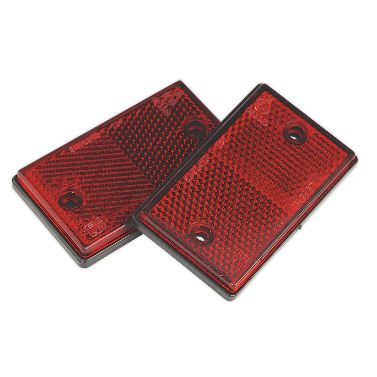 Reflex Reflector Red Oblong Pack of 2 TB24