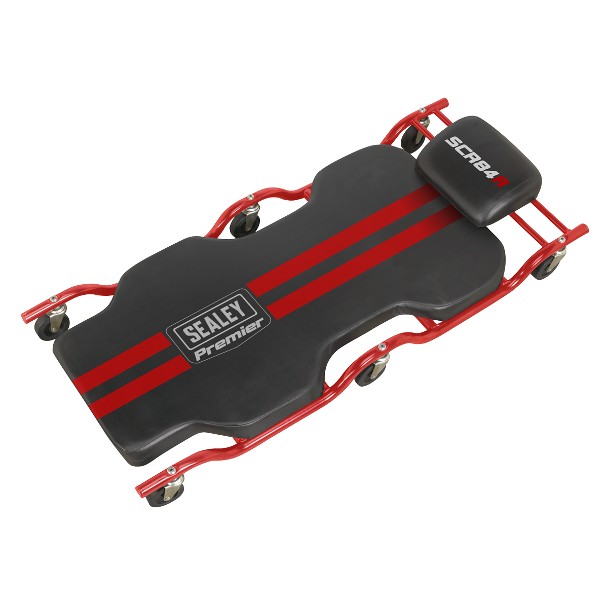 Steel Creeper with 6 Wheels & Headrest Deluxe SCR84