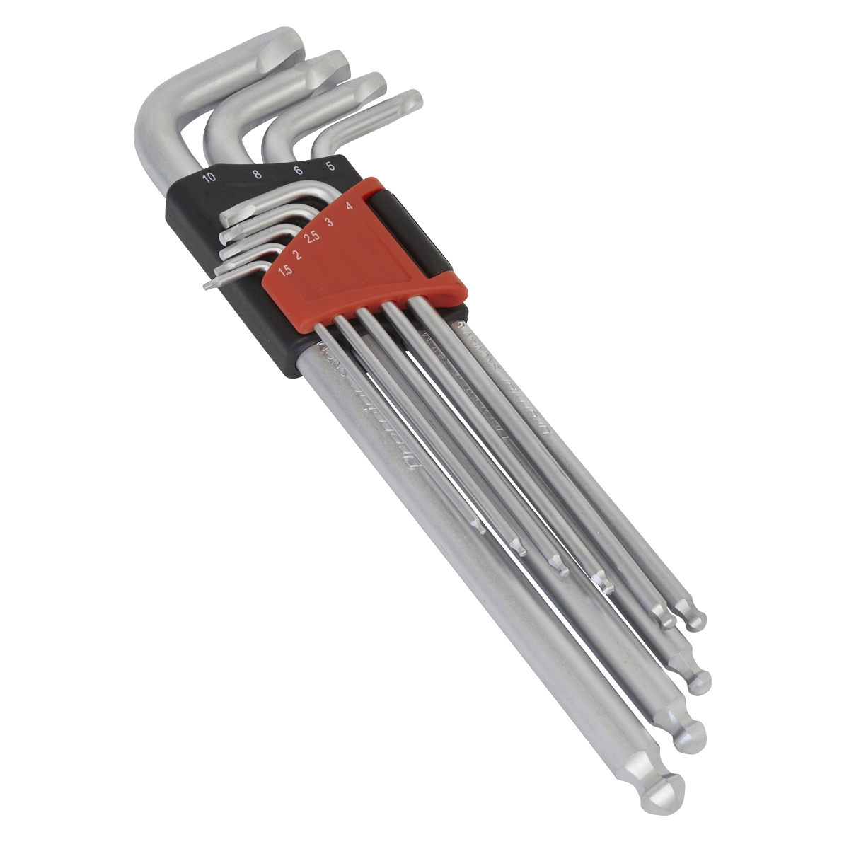 Ball-End Hex Key Set 9pc Extra-Long Lock-On™ - Metric AK7180