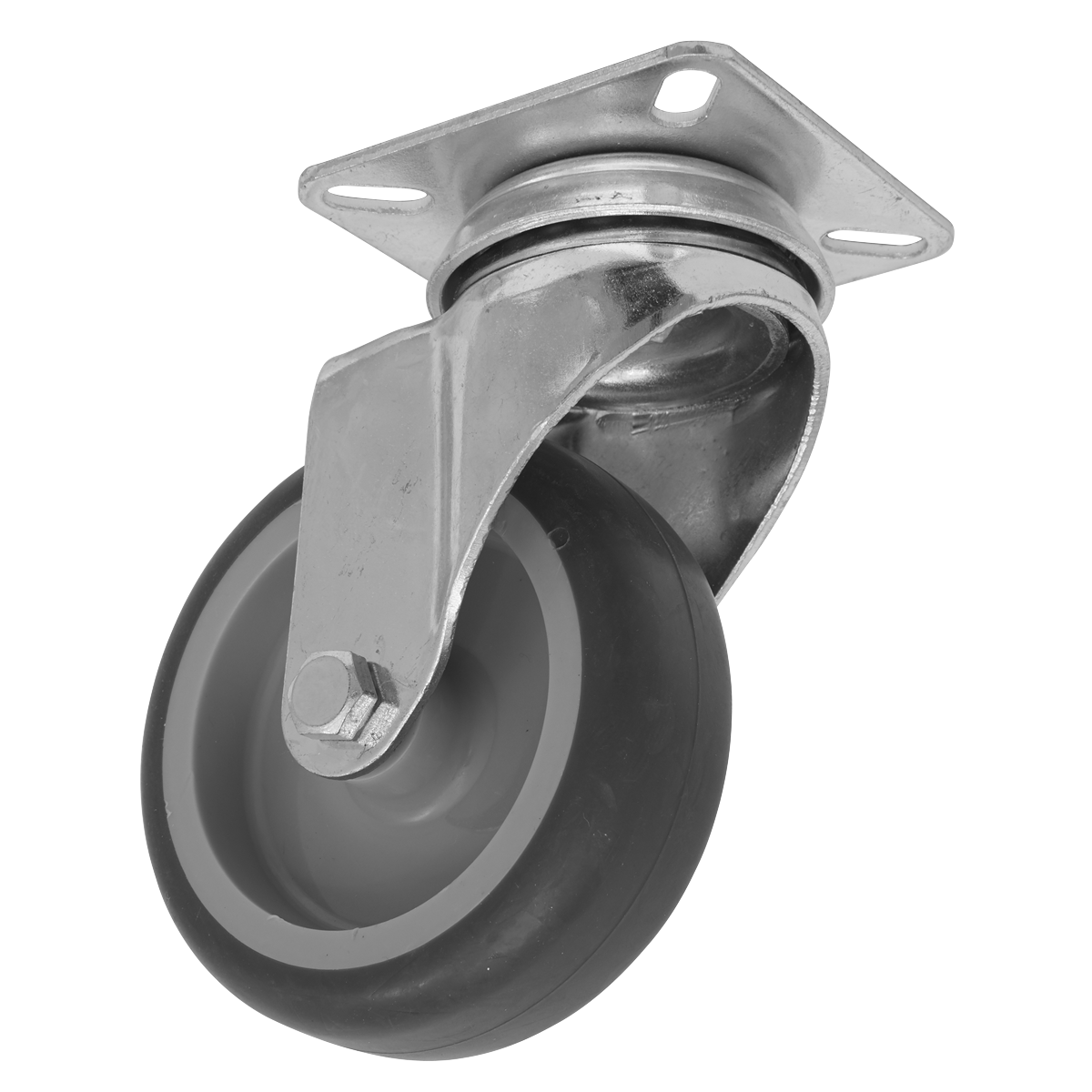 Medium-Duty Thermoplastic Swivel Castor Wheel Ø75mm - Trade SCW275SPEM