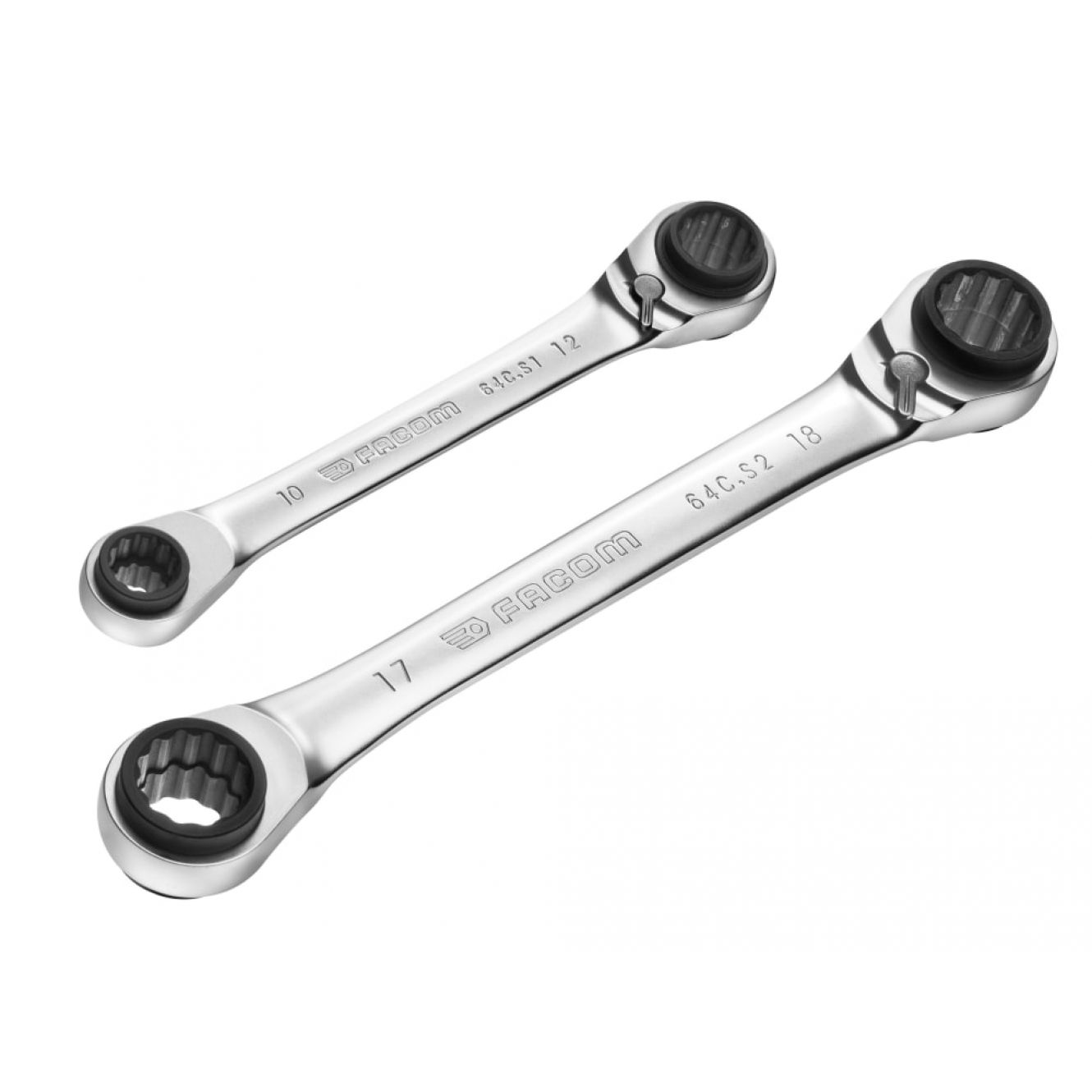 Quatro Ratcheting Spanner Set, 2 Piece FCM64CJ2PB