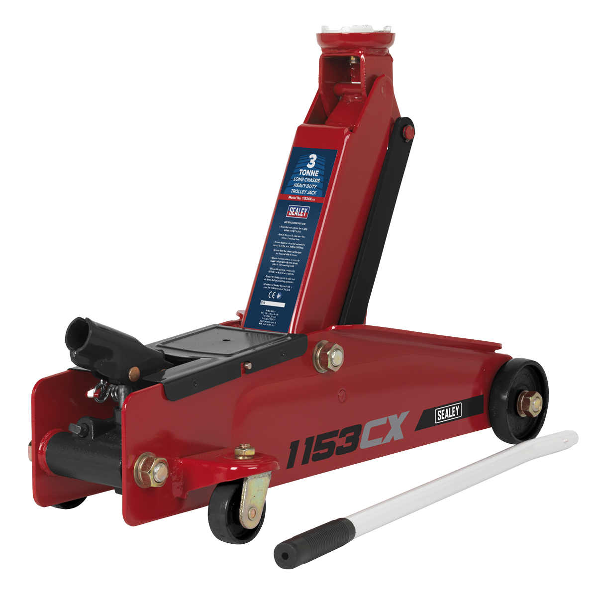 Trolley Jack 3 Tonne Long Reach Heavy-Duty 1153CX