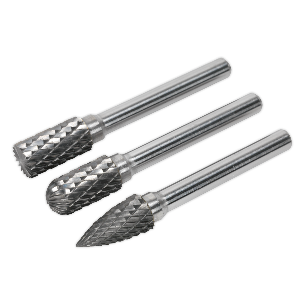 Tungsten Carbide Rotary Burr Set 3pc SDBK3