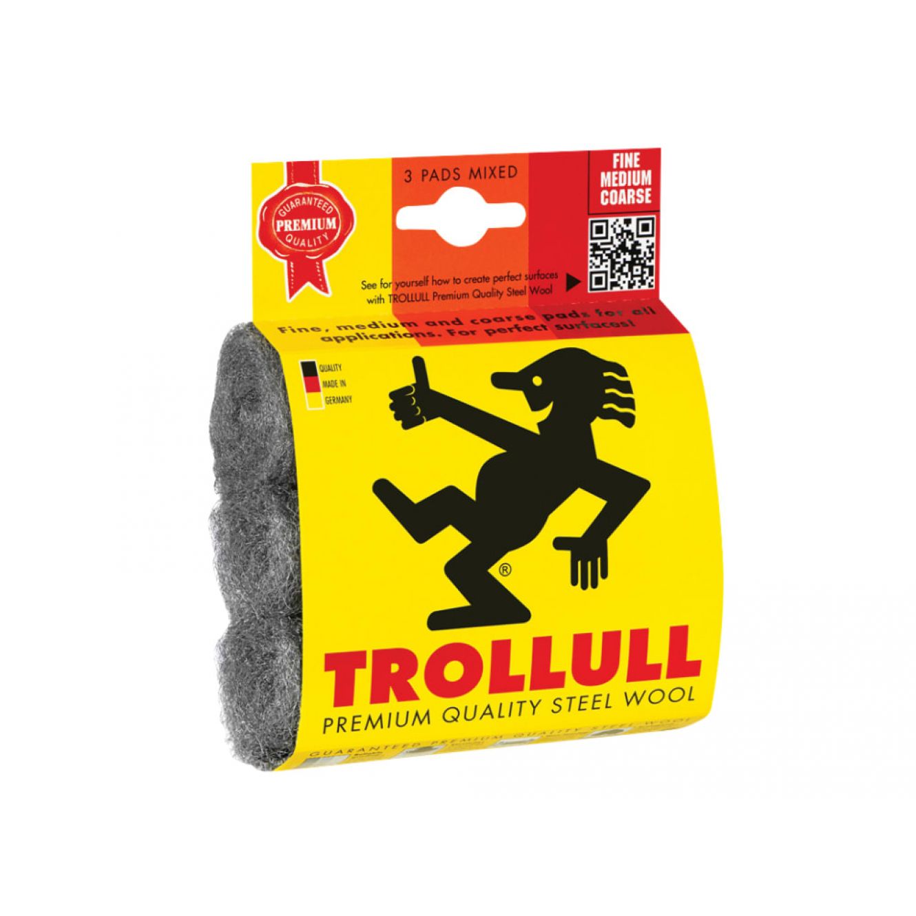 Steel Wool Pads, Assorted Grades (Pack 3) TRO770834