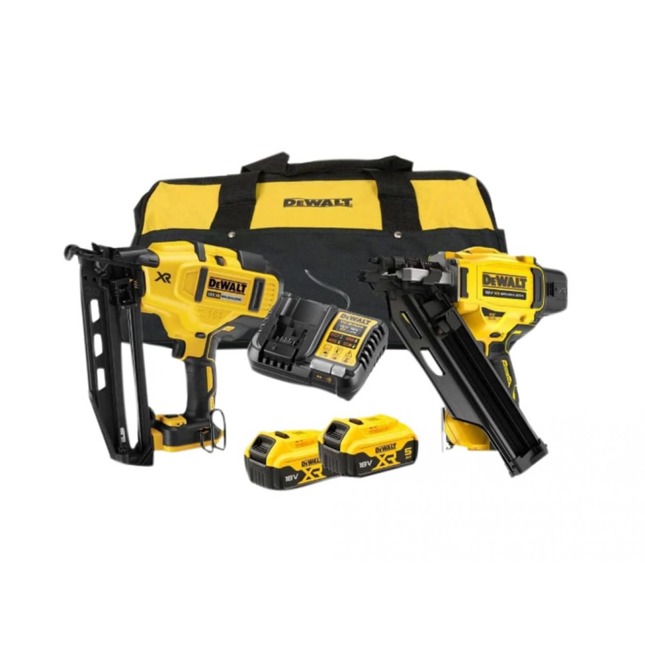 DCK246P2 XR Nailer Kit 18V 2 x 5.0Ah Li-ion DEWDCK246P2