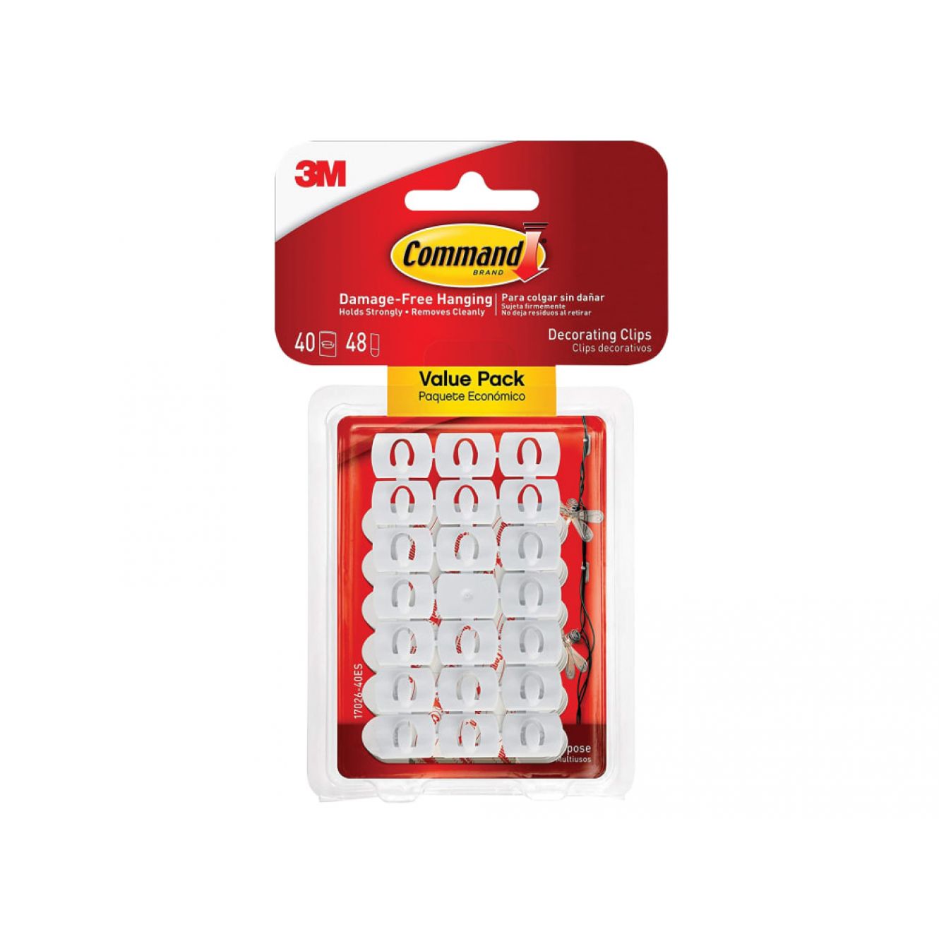 White Decorating Clips