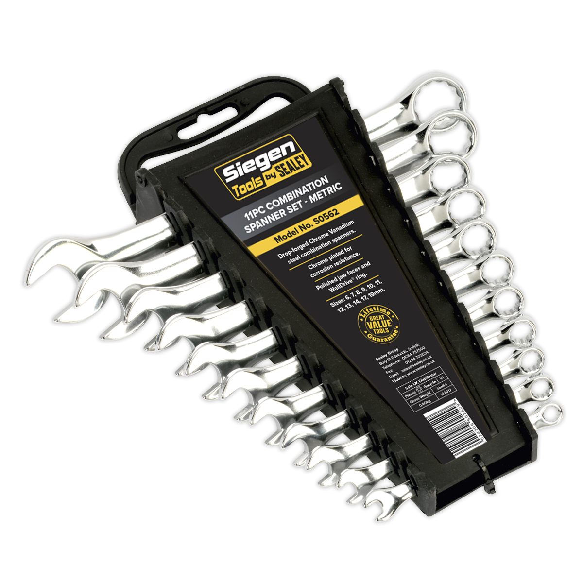 Combination Spanner Set 11pc Metric S0562