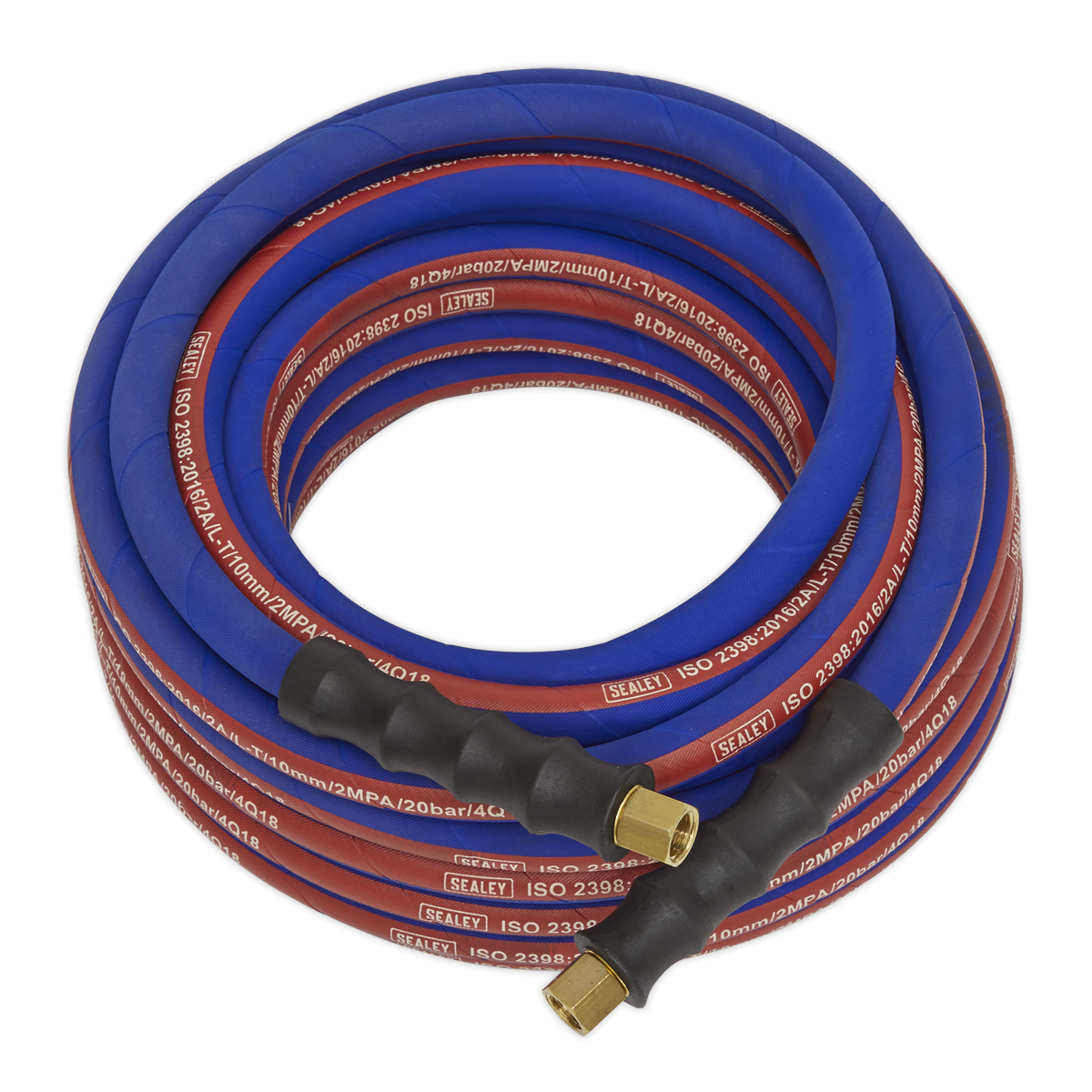 Air Hose 10m x Ø8mm with 1/4"BSP Unions Extra-Heavy-Duty AH10R
