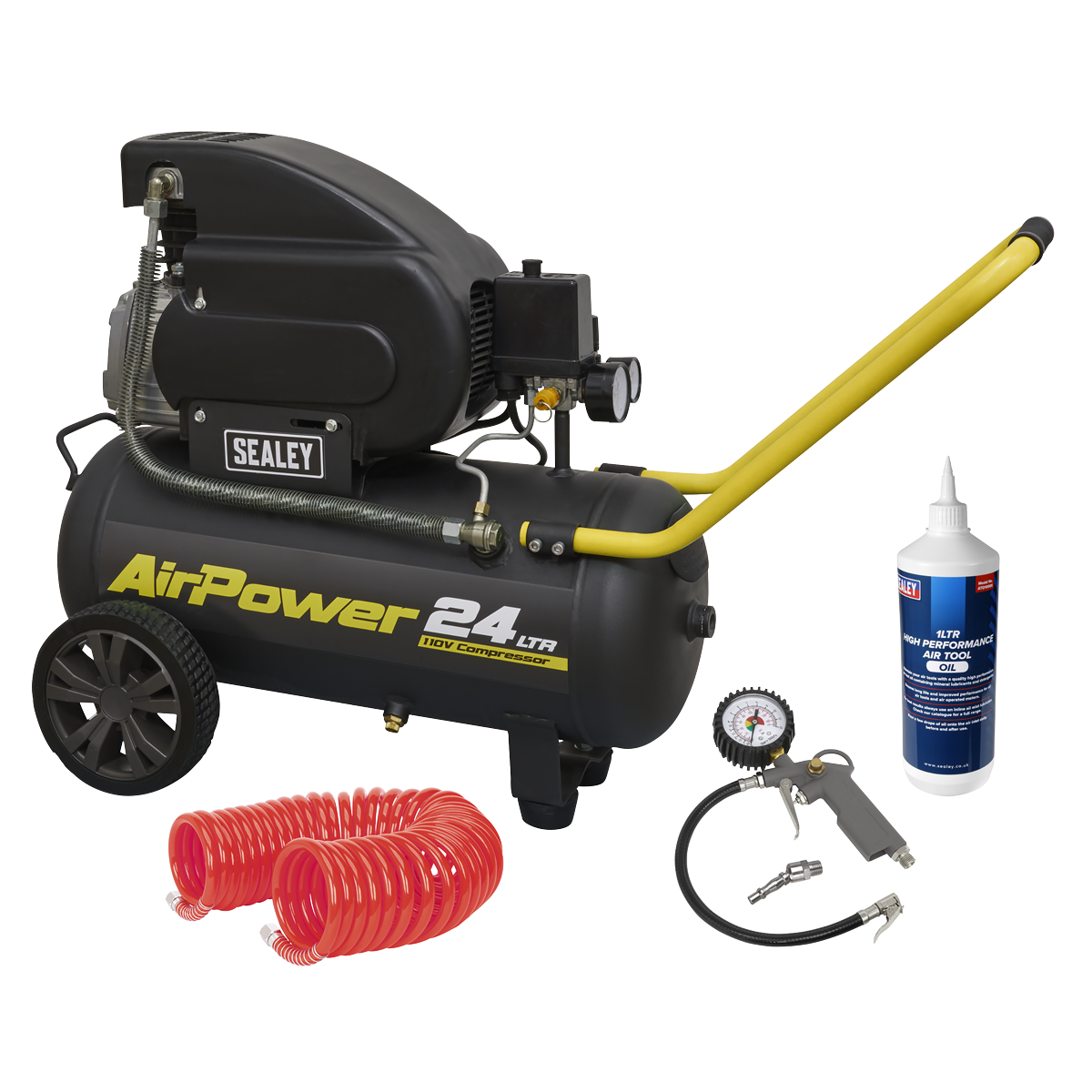 Air Compressor 24L Direct Drive 2hp 110V Site Combo SAC2420E110VSC