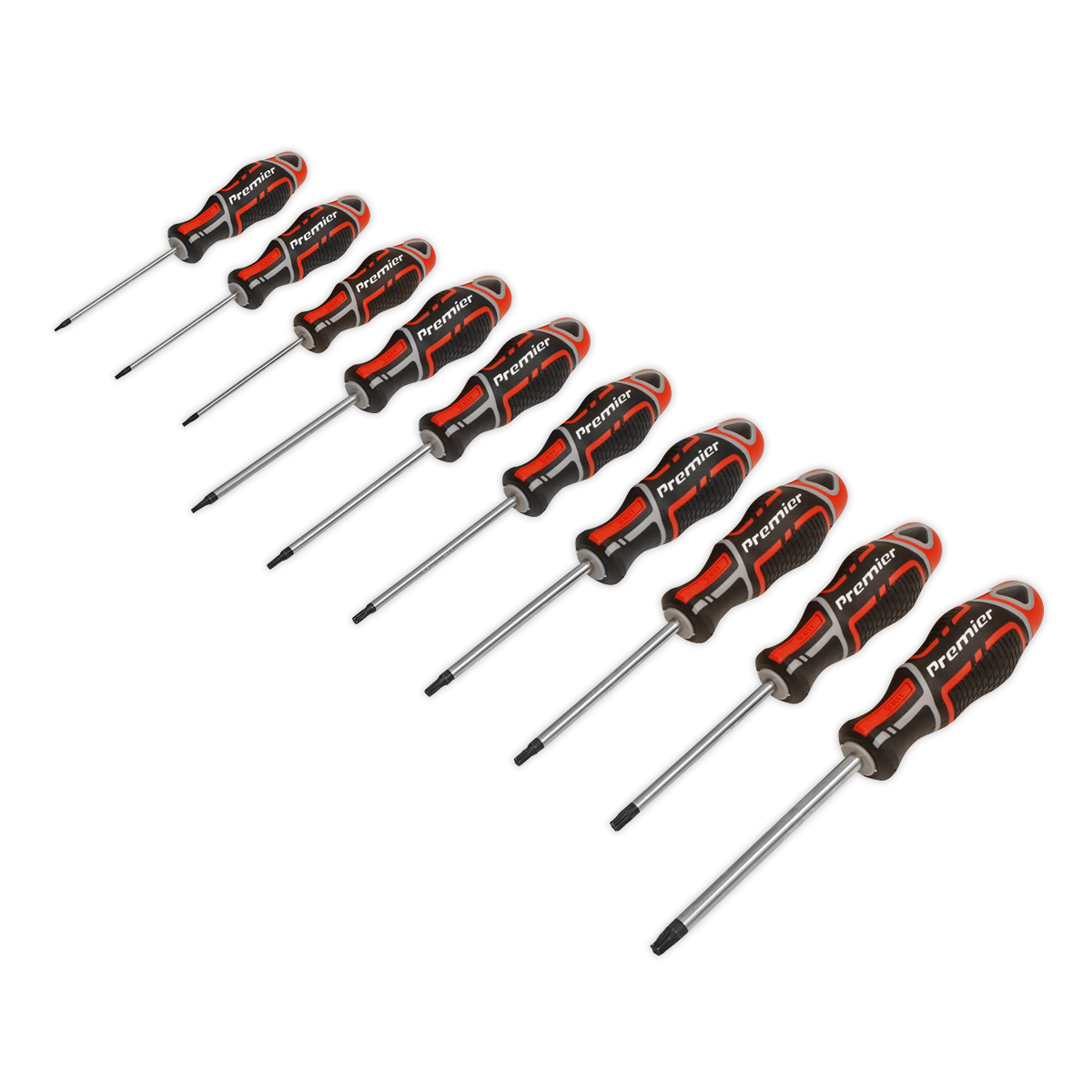 Screwdriver Set 10pc TRX-Star* GripMAX® - Red AK4324