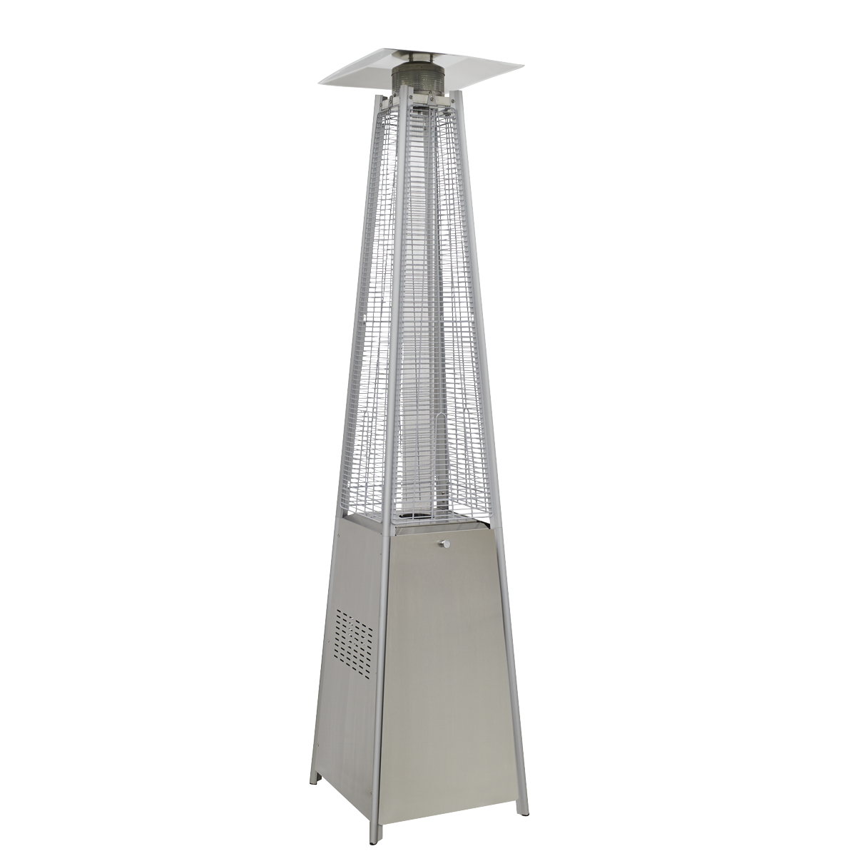 Dellonda Pyramid Gas Patio Heater 13kW Commercial/Garden Use, Stainless Steel DG99