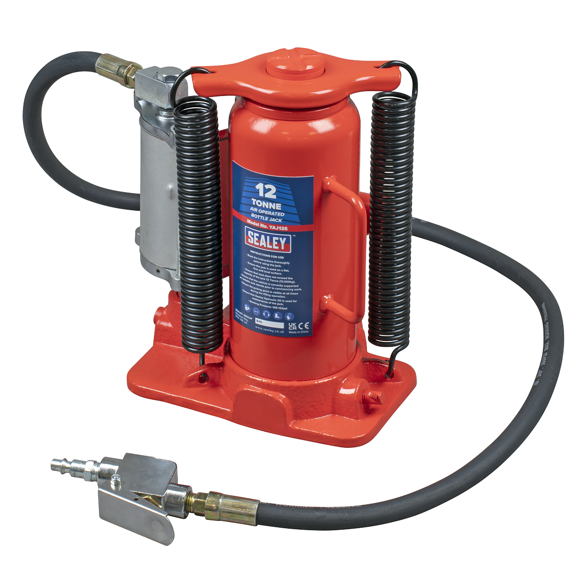 Air Operated Hydraulic Bottle Jack 12 Tonne YAJ12S