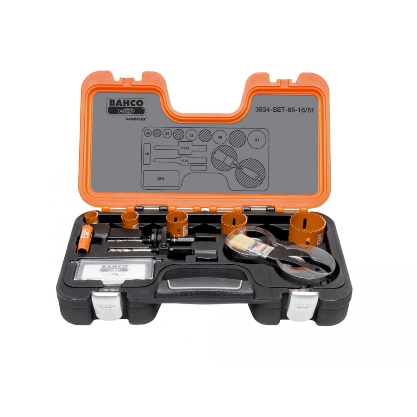 Professional Holesaw Set 3834 16/51 Sizes: 16-51mm BAHHSSET1651