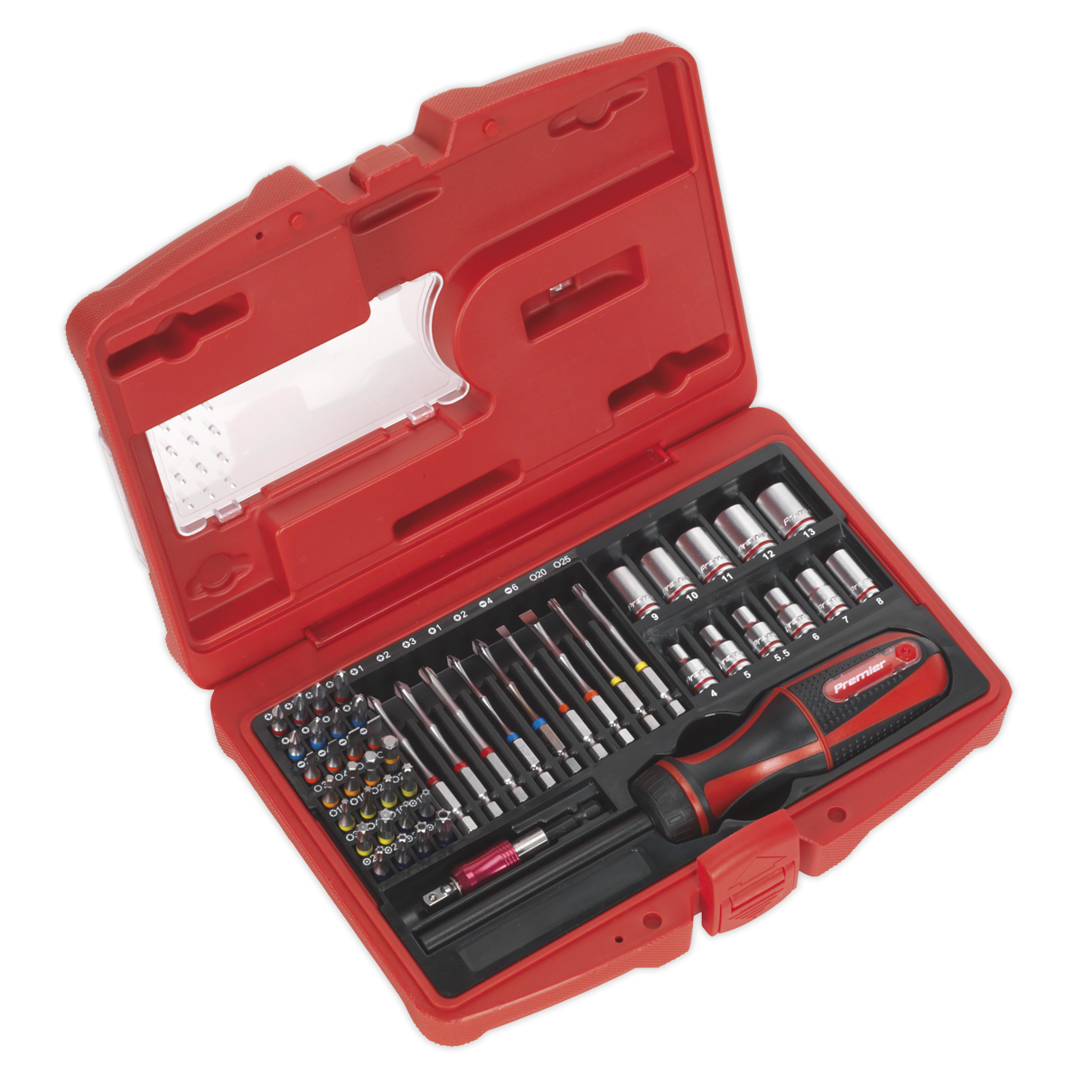 Fine Tooth Ratchet Screwdriver & Accessory Set 51pc AK64903