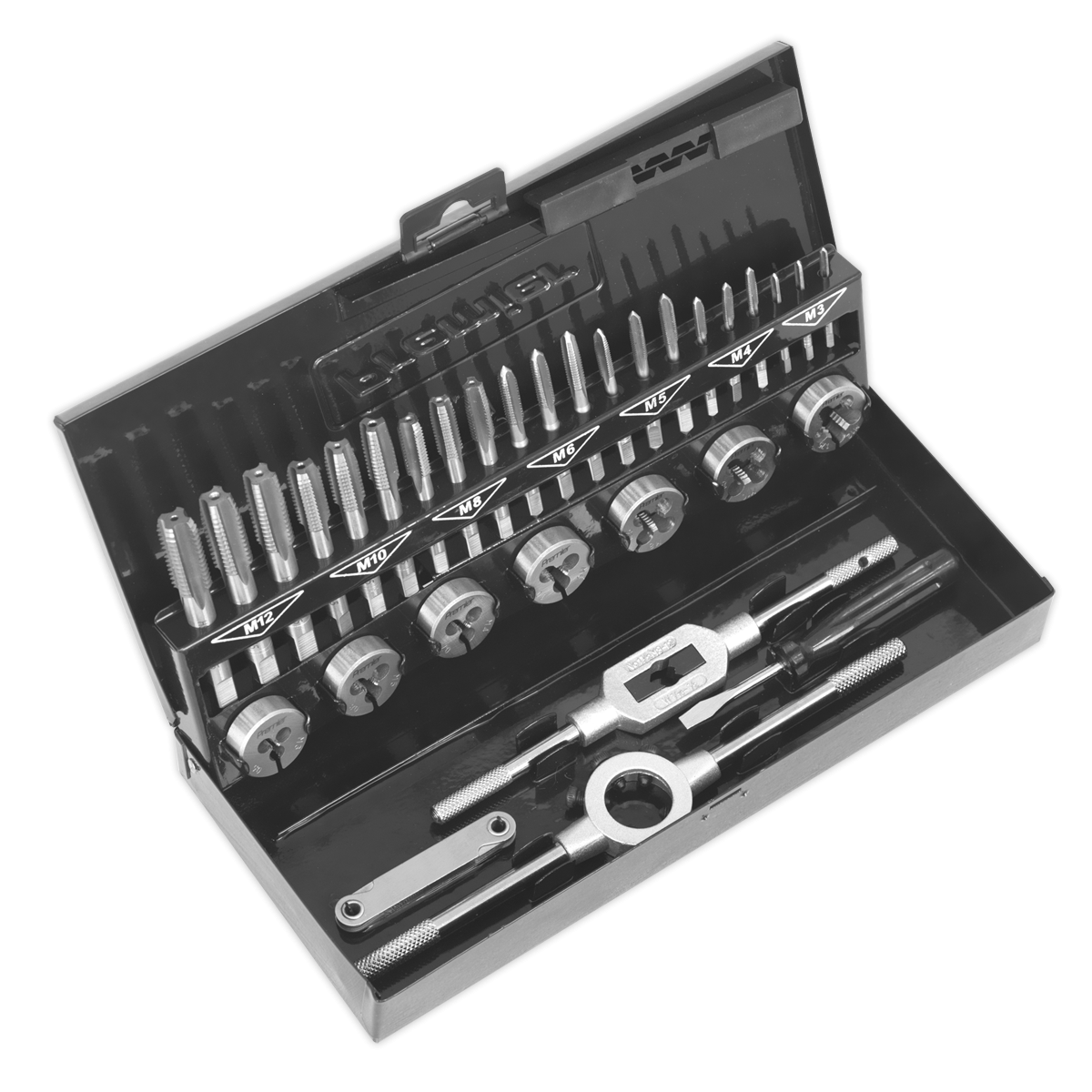 Tap & Die Set 32pc Split Dies HSS 4341 Metric AK3015HSS