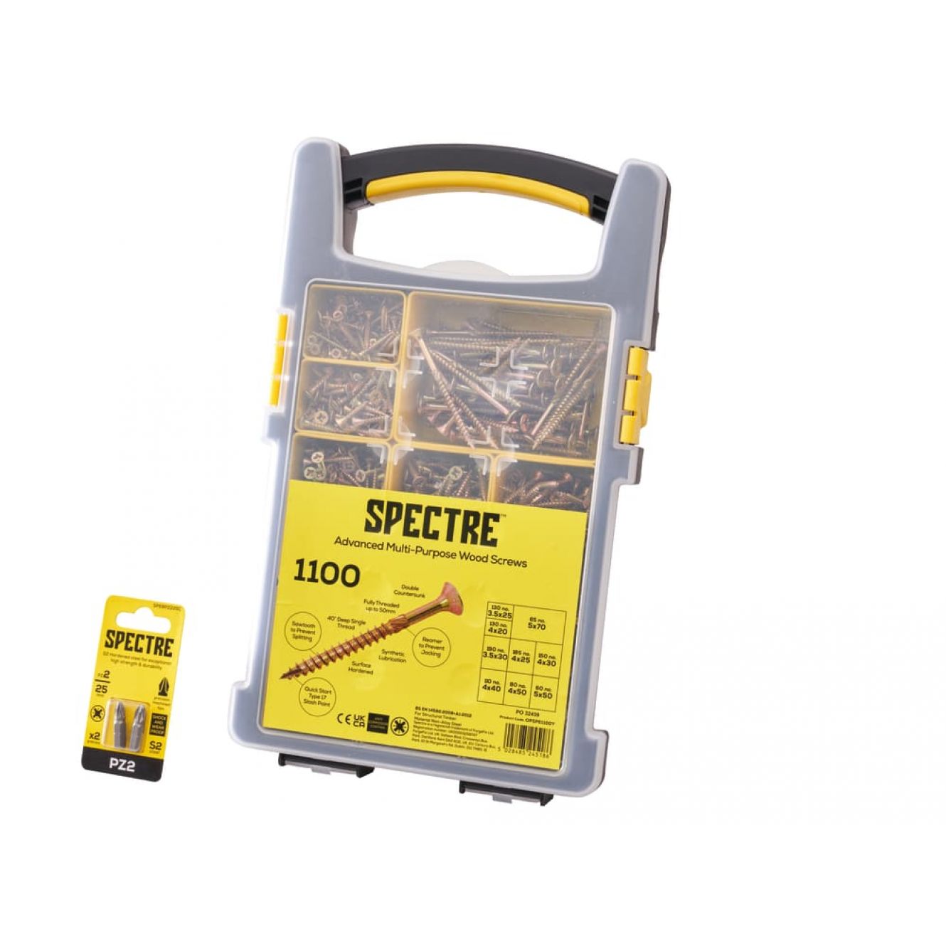 Spectre™ Advanced Screw Set, 1100 Piece FORSPE1100Y