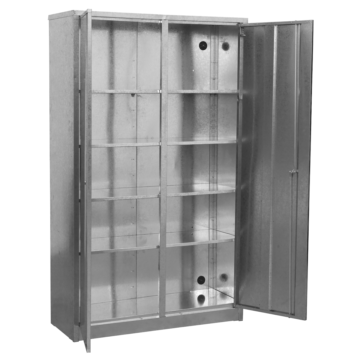 Galvanized Steel Floor Cabinet 4-Shelf Extra-Wide GSC110385