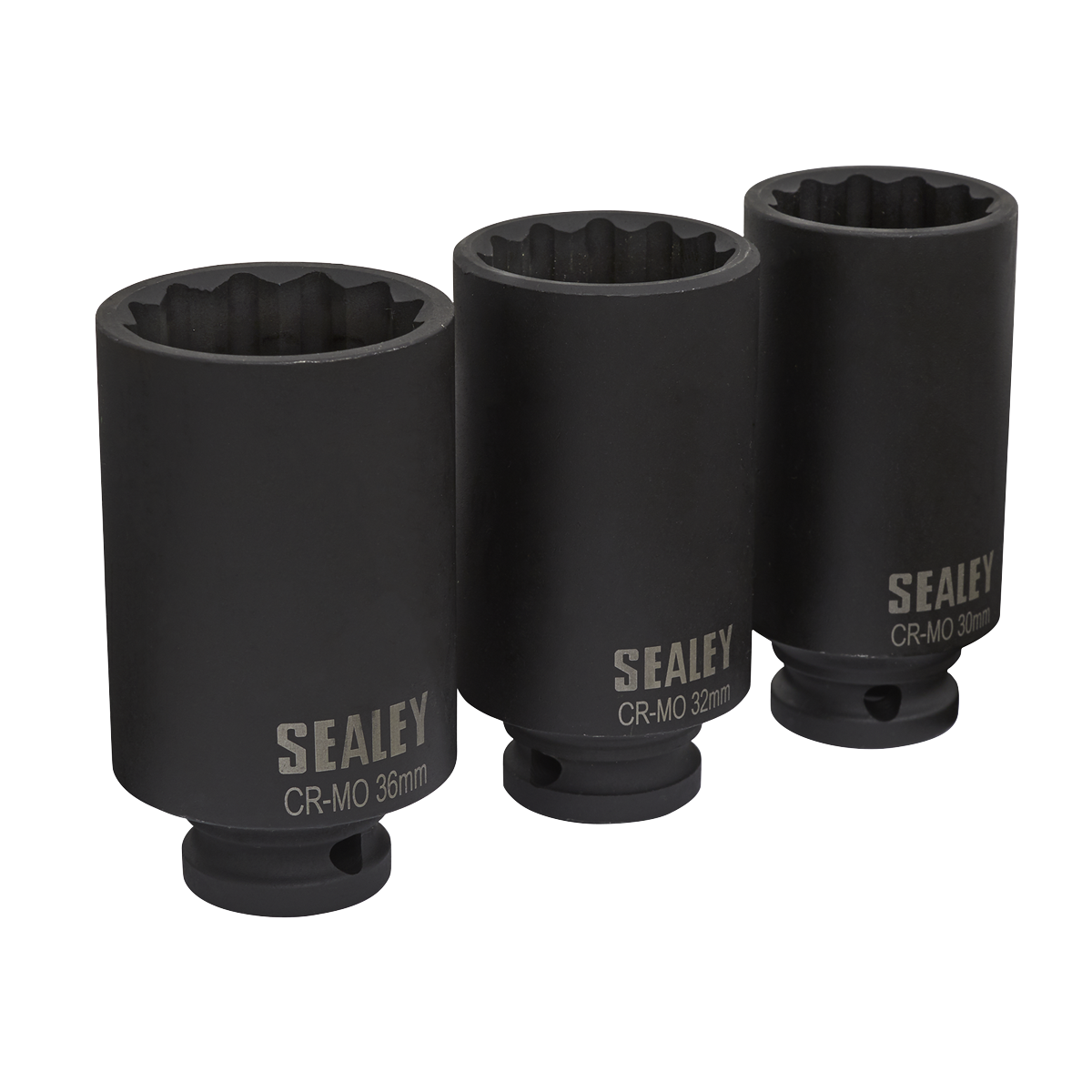 Impact Hub Nut Socket Set 3pc 12-Point 1/2"Sq Drive SX051