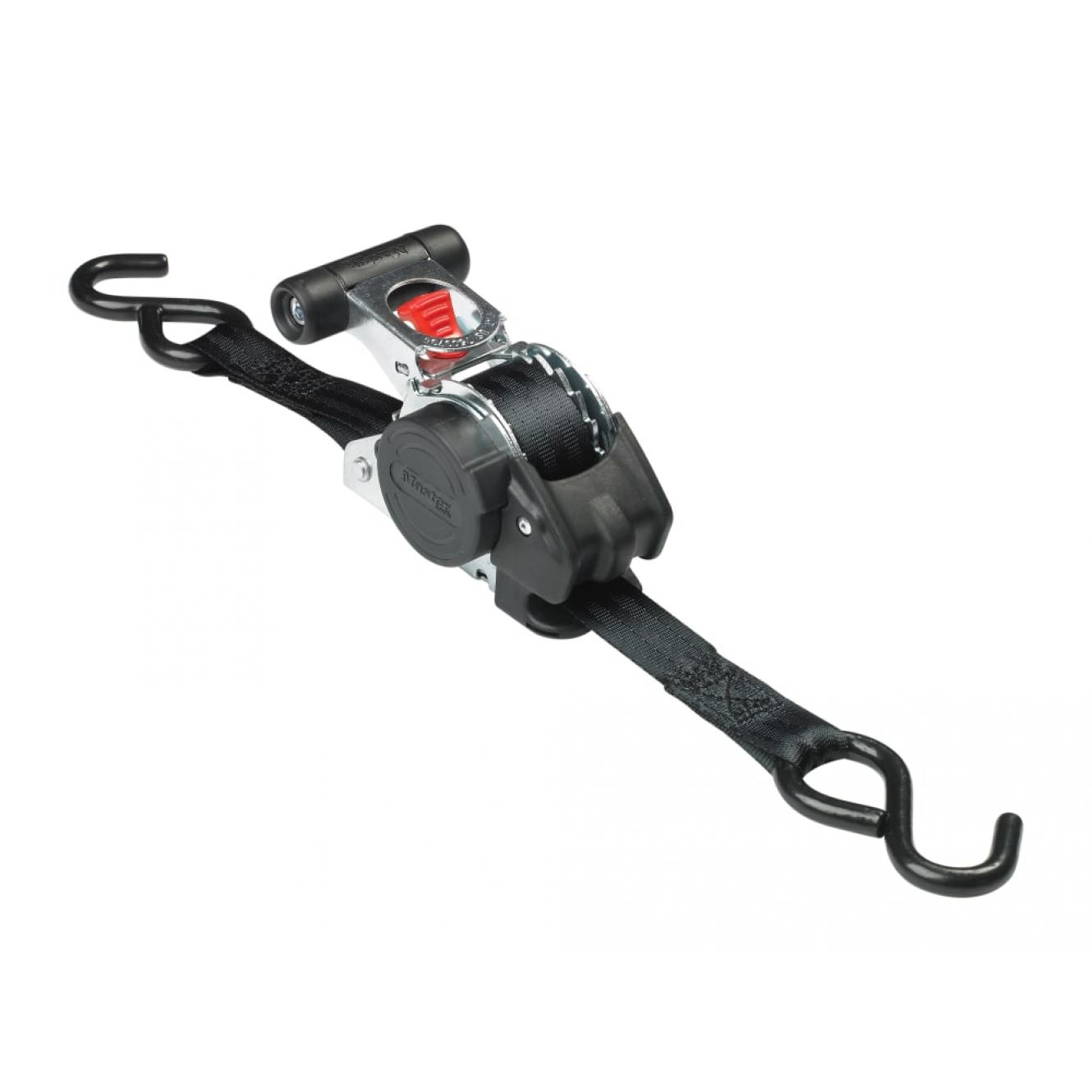Retractable Ratchet Tie-Down S-Hook 3m 2 Piece MLK3238