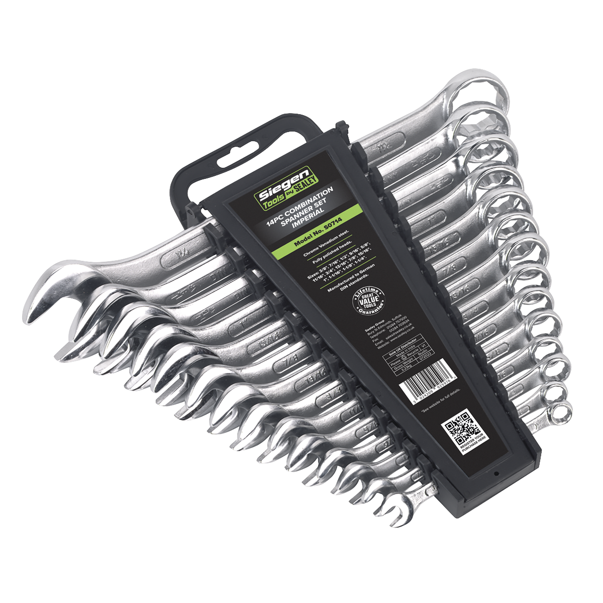 Combination Spanner Set 14pc Imperial S0714