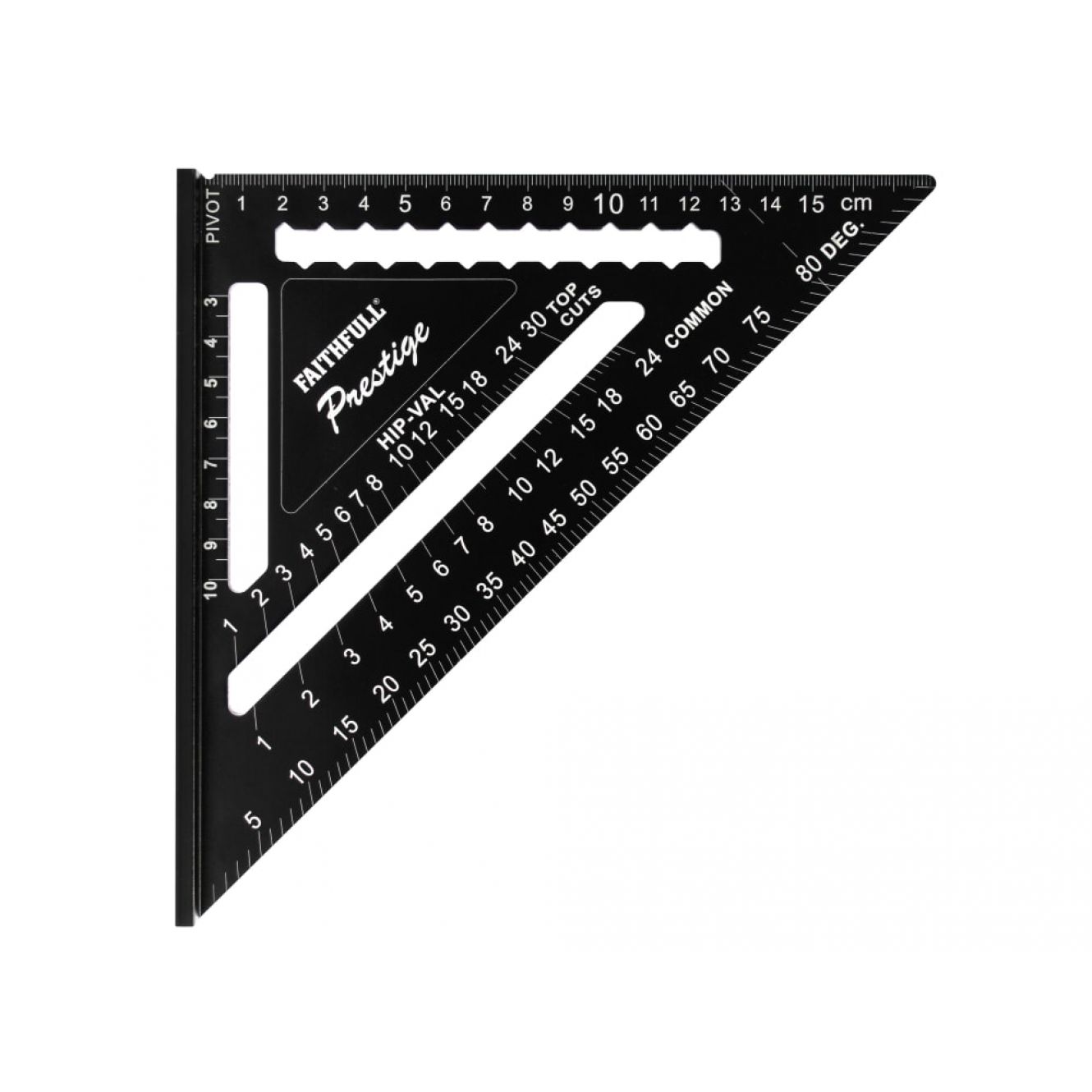 Prestige Quick Roofing Square Black Aluminium 180mm (Metric) FAICSQ7MCNC