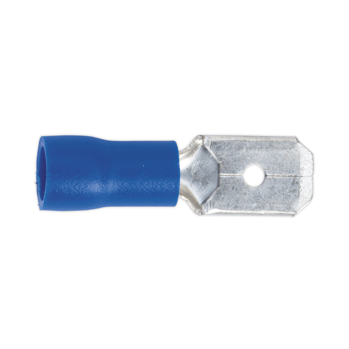 Push-On Terminal 6.3mm Male Blue Pack of 100 BT21