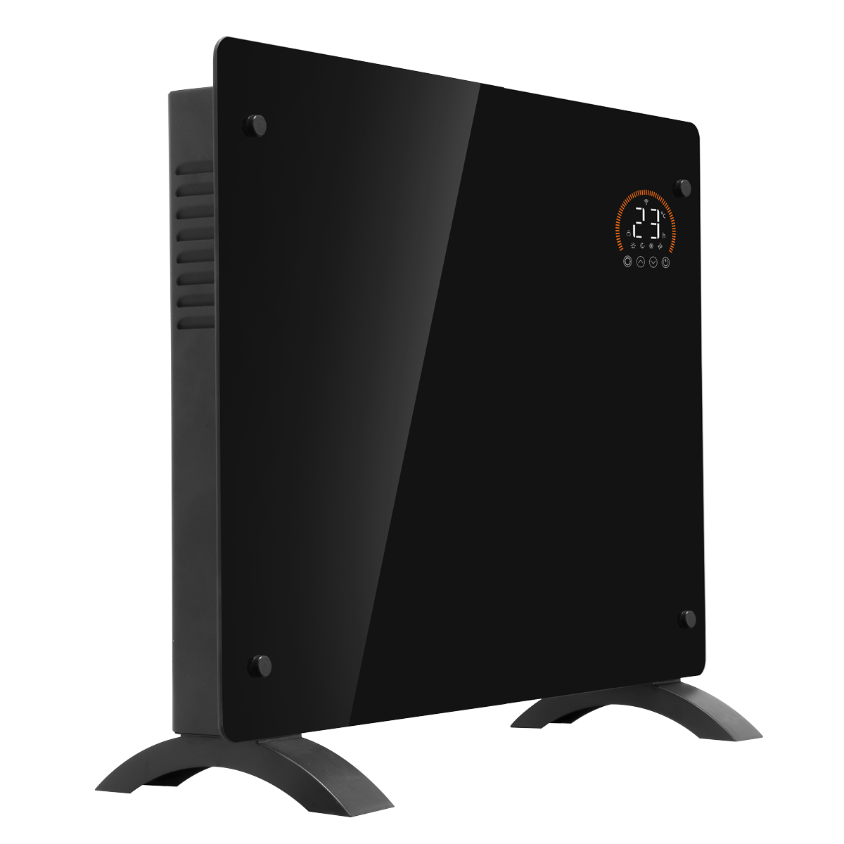 Baridi, Electric Glass Panel Heater, 1000W, Wi-Fi Enabled, Black - DH135 DH135