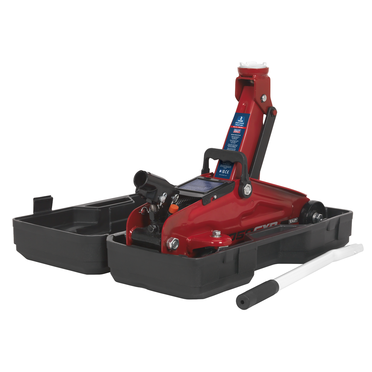 Trolley Jack 2 Tonne Short Chassis with Storage Case 1050CXD