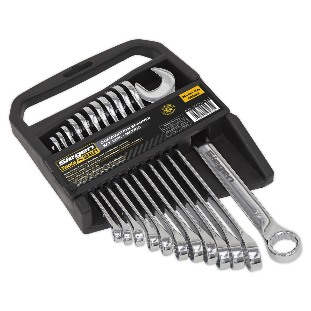 Combination Spanner Set 12pc Metric S0563