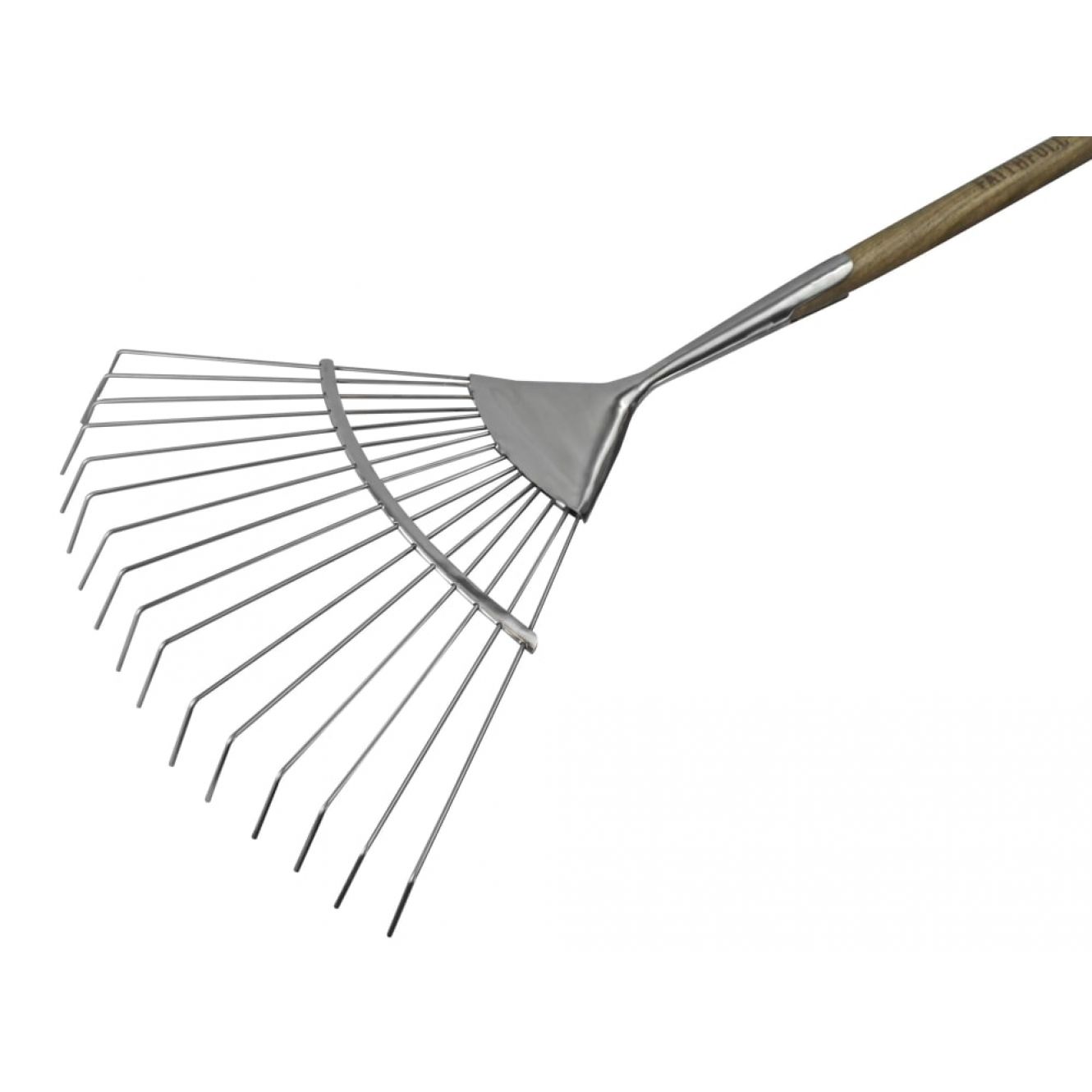 Prestige Stainless Steel Lawn Rake Ash Handle FAIPRESLRSS