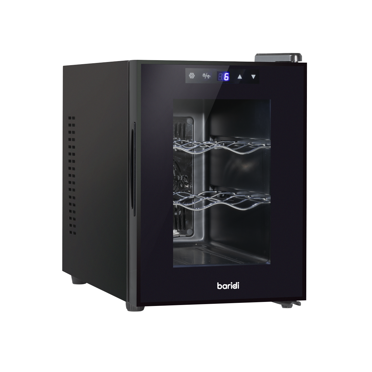 Baridi 6 Bottle Wine Cooler, Thermoelectric, 5-18°C, Touch Control DH217