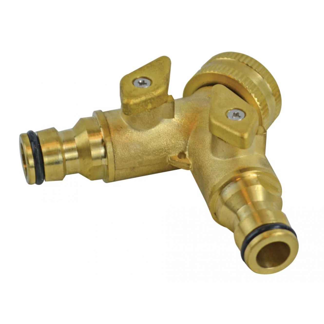 2 Way Shut Off Valve 19mm (3/4in) to 2 x 12.5mm (1/2in) FAIHOSE2WAY
