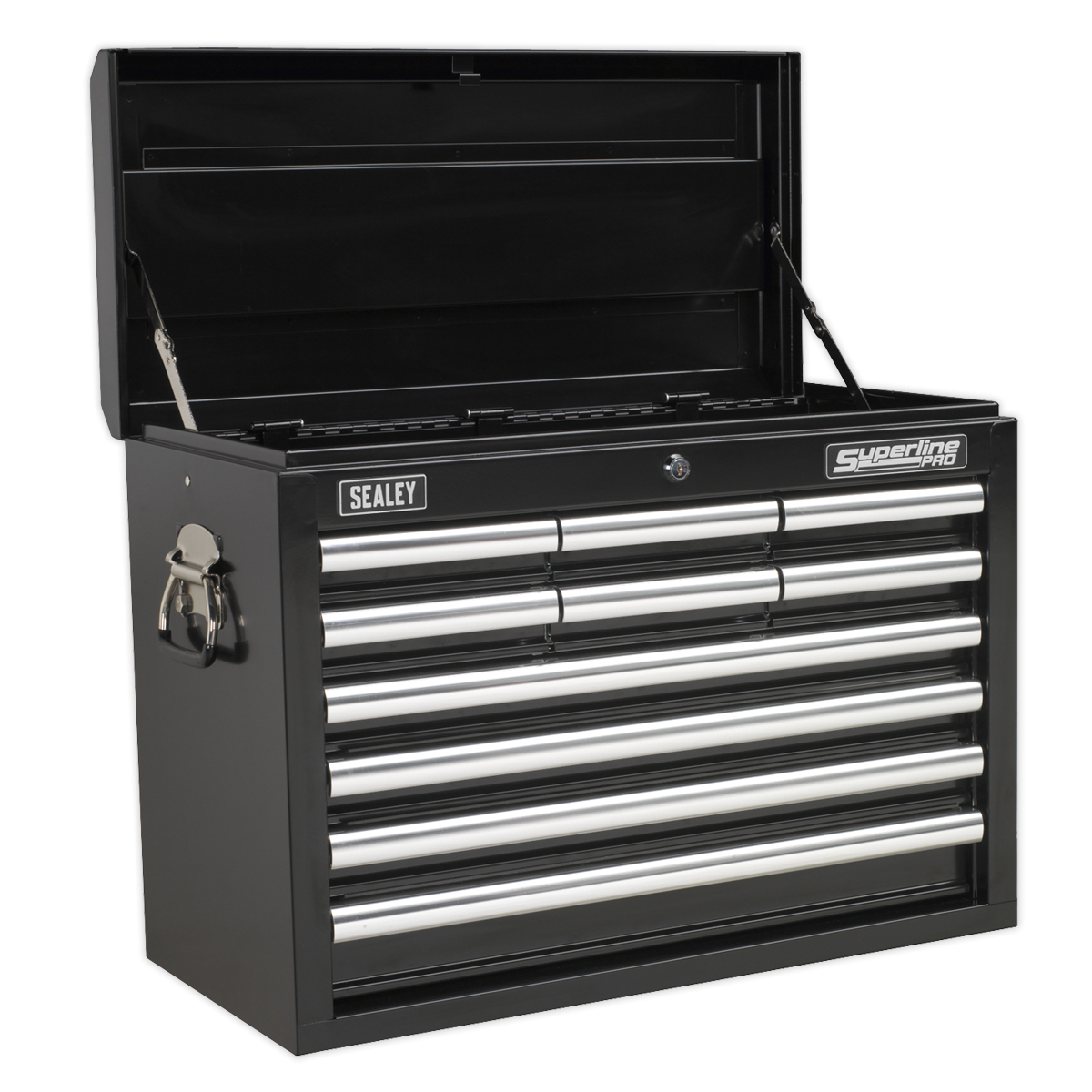 Topchest 10 Drawer with Ball-Bearing Slides - Black AP33109B