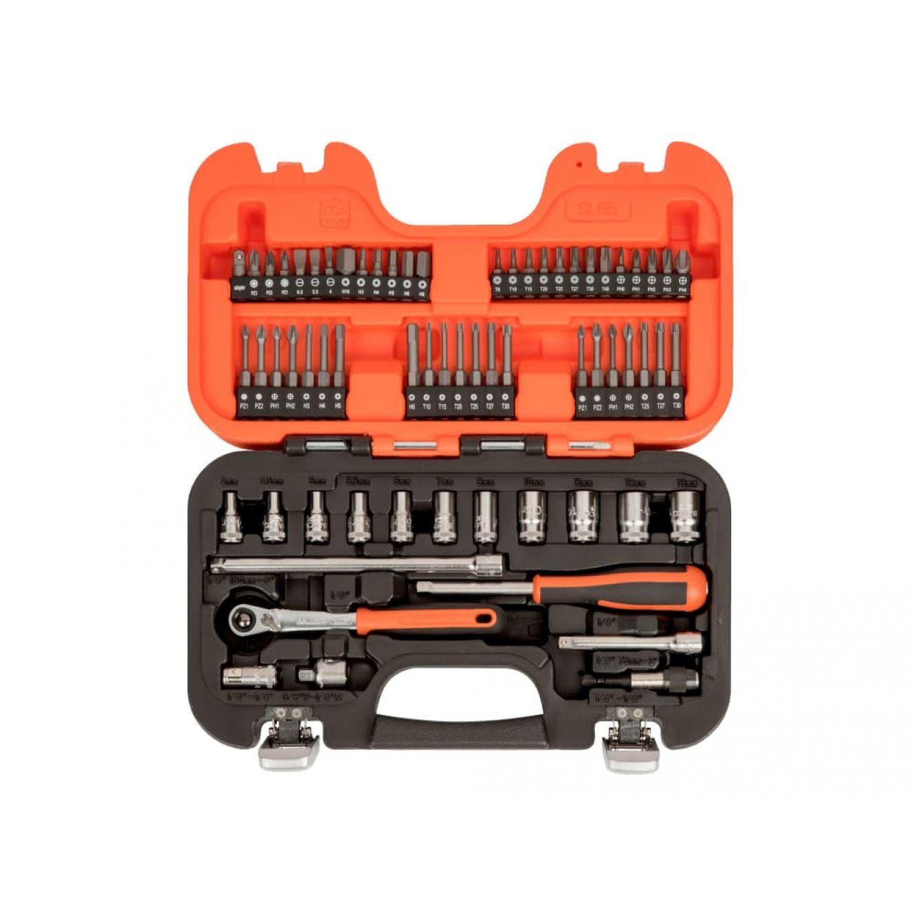 SL65 Slim Socket Set of 65 Metric 1/4in Drive BAHSL65