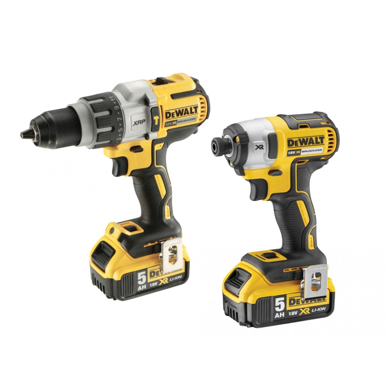 DCK276P2 Brushless Twin Pack 18V 2 x 5.0Ah Li-ion DEWDCK276P2